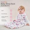 image:imageYoofoss Baby Sleep Sack 2436 Months Wearable Blanket for Babies 100 Organic Cotton 2Way Zipper TOG 05 Toddler Sleeping Sack 3 Pack Sleep Sacks05 Togpurple Unicorn