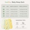 image:imageYoofoss Baby Sleep Sack 2436 Months Wearable Blanket for Babies 100 Organic Cotton 2Way Zipper TOG 05 Toddler Sleeping Sack 3 Pack Sleep Sacks05 Togyellow Bananas and Whales