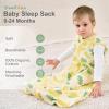 image:imageYoofoss Baby Sleep Sack 2436 Months Wearable Blanket for Babies 100 Organic Cotton 2Way Zipper TOG 05 Toddler Sleeping Sack 3 Pack Sleep Sacks05 Togyellow Bananas and Whales