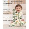 image:imageYoofoss Baby Sleep Sack 2436 Months Wearable Blanket for Babies 100 Organic Cotton 2Way Zipper TOG 05 Toddler Sleeping Sack 3 Pack Sleep Sacks15 Togbeige Animal