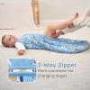 image:imageYoofoss Baby Sleep Sack 2436 Months Wearable Blanket for Babies 100 Organic Cotton 2Way Zipper TOG 05 Toddler Sleeping Sack 3 Pack Sleep Sacks15 Togblue Sailboat