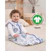 image:imageYoofoss Baby Sleep Sack 2436 Months Wearable Blanket for Babies 100 Organic Cotton 2Way Zipper TOG 05 Toddler Sleeping Sack 3 Pack Sleep Sacks15 Togblue Elephant