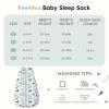 image:imageYoofoss Baby Sleep Sack 2436 Months Wearable Blanket for Babies 100 Organic Cotton 2Way Zipper TOG 05 Toddler Sleeping Sack 3 Pack Sleep Sacks15 Togblue Green Zebra