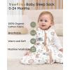 image:imageYoofoss Baby Sleep Sack 2436 Months Wearable Blanket for Babies 100 Organic Cotton 2Way Zipper TOG 05 Toddler Sleeping Sack 3 Pack Sleep Sacks15 Toggray Brown Animals