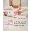 image:imageYoofoss Baby Sleep Sack 2436 Months Wearable Blanket for Babies 100 Organic Cotton 2Way Zipper TOG 05 Toddler Sleeping Sack 3 Pack Sleep Sacks15 Togpink Cherry Blossoms