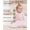 image:imageYoofoss Baby Sleep Sack 2436 Months Wearable Blanket for Babies 100 Organic Cotton 2Way Zipper TOG 05 Toddler Sleeping Sack 3 Pack Sleep Sacks15 Togpink Cherry Blossoms