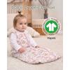 image:imageYoofoss Baby Sleep Sack 2436 Months Wearable Blanket for Babies 100 Organic Cotton 2Way Zipper TOG 05 Toddler Sleeping Sack 3 Pack Sleep Sacks15 Togpink Cherry Blossoms