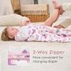 image:imageYoofoss Baby Sleep Sack 2436 Months Wearable Blanket for Babies 100 Organic Cotton 2Way Zipper TOG 05 Toddler Sleeping Sack 3 Pack Sleep Sacks15 Togpurple Butterfly