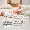 image:imageYoofoss Baby Sleep Sack 2436 Months Wearable Blanket for Babies 100 Organic Cotton 2Way Zipper TOG 05 Toddler Sleeping Sack 3 Pack Sleep Sacks15 Togyellow Flowers and Green Leaves