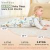 image:imageYoofoss Baby Sleep Sack 2436 Months Wearable Blanket for Babies 100 Organic Cotton 2Way Zipper TOG 05 Toddler Sleeping Sack 3 Pack Sleep Sacks25 Toggiraffe