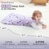 image:imageYoofoss Baby Sleep Sack 2436 Months Wearable Blanket for Babies 100 Organic Cotton 2Way Zipper TOG 05 Toddler Sleeping Sack 3 Pack Sleep Sacks25 Togpurple Unicorn