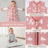 image:imageYoofoss Baby Sleep Sack 2436 Months Wearable Blanket for Babies 100 Organic Cotton 2Way Zipper TOG 05 Toddler Sleeping Sack 3 Pack Sleep SacksApricotpinkelephant