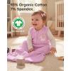 image:imageYoofoss Baby Sleep Sack 2436 Months Wearable Blanket for Babies 100 Organic Cotton 2Way Zipper TOG 05 Toddler Sleeping Sack 3 Pack Sleep SacksBlackleopardpink