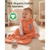 image:imageYoofoss Baby Sleep Sack 2436 Months Wearable Blanket for Babies 100 Organic Cotton 2Way Zipper TOG 05 Toddler Sleeping Sack 3 Pack Sleep SacksBlueorangewhite
