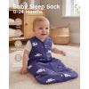 image:imageYoofoss Baby Sleep Sack 2436 Months Wearable Blanket for Babies 100 Organic Cotton 2Way Zipper TOG 05 Toddler Sleeping Sack 3 Pack Sleep SacksBlueorangewhite