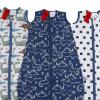 image:imageYoofoss Baby Sleep Sack 2436 Months Wearable Blanket for Babies 100 Organic Cotton 2Way Zipper TOG 05 Toddler Sleeping Sack 3 Pack Sleep SacksDinosaur