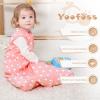 image:imageYoofoss Baby Sleep Sack 2436 Months Wearable Blanket for Babies 100 Organic Cotton 2Way Zipper TOG 05 Toddler Sleeping Sack 3 Pack Sleep SacksPink Arrow