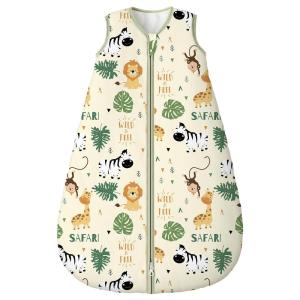 image:imageYoofoss Baby Sleep Sack 2436 Months Wearable Blanket for Babies 100 Organic Cotton 2Way Zipper TOG 05 Toddler Sleeping Sack 3 Pack Sleep Sacks15 Togbeige Animal