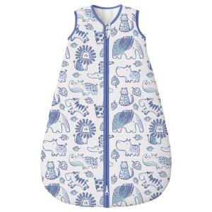 image:imageYoofoss Baby Sleep Sack 2436 Months Wearable Blanket for Babies 100 Organic Cotton 2Way Zipper TOG 05 Toddler Sleeping Sack 3 Pack Sleep Sacks15 Togblue Elephant