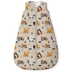 image:imageYoofoss Baby Sleep Sack 2436 Months Wearable Blanket for Babies 100 Organic Cotton 2Way Zipper TOG 05 Toddler Sleeping Sack 3 Pack Sleep Sacks15 Togbrown Excavator