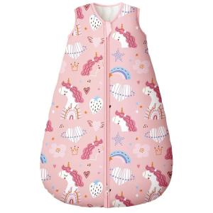 image:imageYoofoss Baby Sleep Sack 2436 Months Wearable Blanket for Babies 100 Organic Cotton 2Way Zipper TOG 05 Toddler Sleeping Sack 3 Pack Sleep Sacks25 Togpink Unicorn