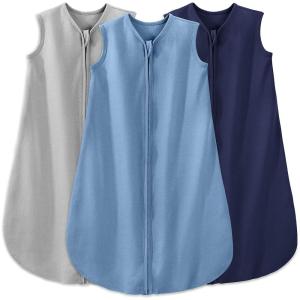 image:imageYoofoss Baby Sleep Sack 2436 Months Wearable Blanket for Babies 100 Organic Cotton 2Way Zipper TOG 05 Toddler Sleeping Sack 3 Pack Sleep SacksCyanbluegrey