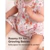 image:imageYoofoss Baby Girl Romper 100 Organic Cotton Newborn Summer Clothes Short Sleeve Baby Outfit Soft and BreathbalePurple Pink Cherry Blossoms