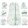 image:imageYoofoss Baby Sleep Sack 1218 Months TOG 10 Baby Wearable Blanket 2 Pack 100 Organic Cotton Infant Toddler Sleeping Sack 2Way Zipper Lightweight Sleep Sack10 Togleafgreen