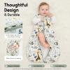 image:imageYoofoss Baby Sleep Sack 1218 Months TOG 10 Baby Wearable Blanket 2 Pack 100 Organic Cotton Infant Toddler Sleeping Sack 2Way Zipper Lightweight Sleep Sack10 Toggreen Giraffe