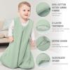 image:imageYoofoss Baby Sleep Sack 1218 Months TOG 10 Baby Wearable Blanket 2 Pack 100 Organic Cotton Infant Toddler Sleeping Sack 2Way Zipper Lightweight Sleep SackGreen