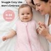 image:imageYoofoss Baby Sleep Sack 1218 Months TOG 10 Baby Wearable Blanket 2 Pack 100 Organic Cotton Infant Toddler Sleeping Sack 2Way Zipper Lightweight Sleep Sack10 Togpink Flowers