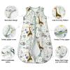 image:imageYoofoss Baby Sleep Sack 1218 Months TOG 10 Baby Wearable Blanket 2 Pack 100 Organic Cotton Infant Toddler Sleeping Sack 2Way Zipper Lightweight Sleep Sack10 Toggreen Giraffe