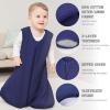 image:imageYoofoss Baby Sleep Sack 1218 Months TOG 10 Baby Wearable Blanket 2 Pack 100 Organic Cotton Infant Toddler Sleeping Sack 2Way Zipper Lightweight Sleep SackNavy Blue