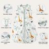 image:imageYoofoss Baby Sleep Sack 1218 Months TOG 10 Baby Wearable Blanket 2 Pack 100 Organic Cotton Infant Toddler Sleeping Sack 2Way Zipper Lightweight Sleep Sack05 Toggiraffepack of 1