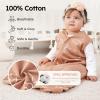 image:imageYoofoss Baby Sleep Sack 1218 Months TOG 10 Baby Wearable Blanket 2 Pack 100 Organic Cotton Infant Toddler Sleeping Sack 2Way Zipper Lightweight Sleep Sack05 Togbrown Rainbow