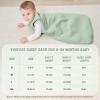 image:imageYoofoss Baby Sleep Sack 1218 Months TOG 10 Baby Wearable Blanket 2 Pack 100 Organic Cotton Infant Toddler Sleeping Sack 2Way Zipper Lightweight Sleep SackGreen