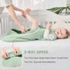 image:imageYoofoss Baby Sleep Sack 1218 Months TOG 10 Baby Wearable Blanket 2 Pack 100 Organic Cotton Infant Toddler Sleeping Sack 2Way Zipper Lightweight Sleep SackGreen