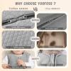image:imageYoofoss Baby Sleep Sack 1218 Months TOG 10 Baby Wearable Blanket 2 Pack 100 Organic Cotton Infant Toddler Sleeping Sack 2Way Zipper Lightweight Sleep SackGrey