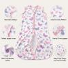 image:imageYoofoss Baby Sleep Sack 1218 Months TOG 10 Baby Wearable Blanket 2 Pack 100 Organic Cotton Infant Toddler Sleeping Sack 2Way Zipper Lightweight Sleep SackPurple Butterfly