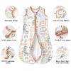 image:imageYoofoss Baby Sleep Sack 1218 Months TOG 10 Baby Wearable Blanket 2 Pack 100 Organic Cotton Infant Toddler Sleeping Sack 2Way Zipper Lightweight Sleep Sack10 Togbrown Animal