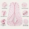 image:imageYoofoss Baby Sleep Sack 1218 Months TOG 10 Baby Wearable Blanket 2 Pack 100 Organic Cotton Infant Toddler Sleeping Sack 2Way Zipper Lightweight Sleep SackPink Bow
