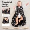 image:imageYoofoss Baby Sleep Sack 1218 Months TOG 10 Baby Wearable Blanket 2 Pack 100 Organic Cotton Infant Toddler Sleeping Sack 2Way Zipper Lightweight Sleep Sack05 Togblack Forestpack of 1