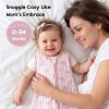 image:imageYoofoss Baby Sleep Sack 1218 Months TOG 10 Baby Wearable Blanket 2 Pack 100 Organic Cotton Infant Toddler Sleeping Sack 2Way Zipper Lightweight Sleep SackPink Bow