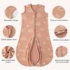 image:imageYoofoss Baby Sleep Sack 1218 Months TOG 10 Baby Wearable Blanket 2 Pack 100 Organic Cotton Infant Toddler Sleeping Sack 2Way Zipper Lightweight Sleep Sack05 Togbrown Rainbow