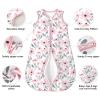 image:imageYoofoss Baby Sleep Sack 1218 Months TOG 10 Baby Wearable Blanket 2 Pack 100 Organic Cotton Infant Toddler Sleeping Sack 2Way Zipper Lightweight Sleep Sack10 Togpink Flowers