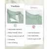 image:imageYoofoss Baby Bodysuits Rayon Made From Bamboo Soft Breathable Baby Onesie Short Sleeve Newborn Baby Boy Girl Clothes 3 PackApricotgreen