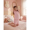 image:imageYoofoss Girls Pajamas Organic Cotton Loose Fit Kids Pjs 2 Piece Sleepwear Short Sleeves amp Short Pants Girls ClothesShort Pantpink Bow