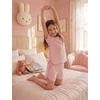 image:imageYoofoss Girls Pajamas Organic Cotton Loose Fit Kids Pjs 2 Piece Sleepwear Short Sleeves amp Short Pants Girls ClothesShort Pantpink Stripes